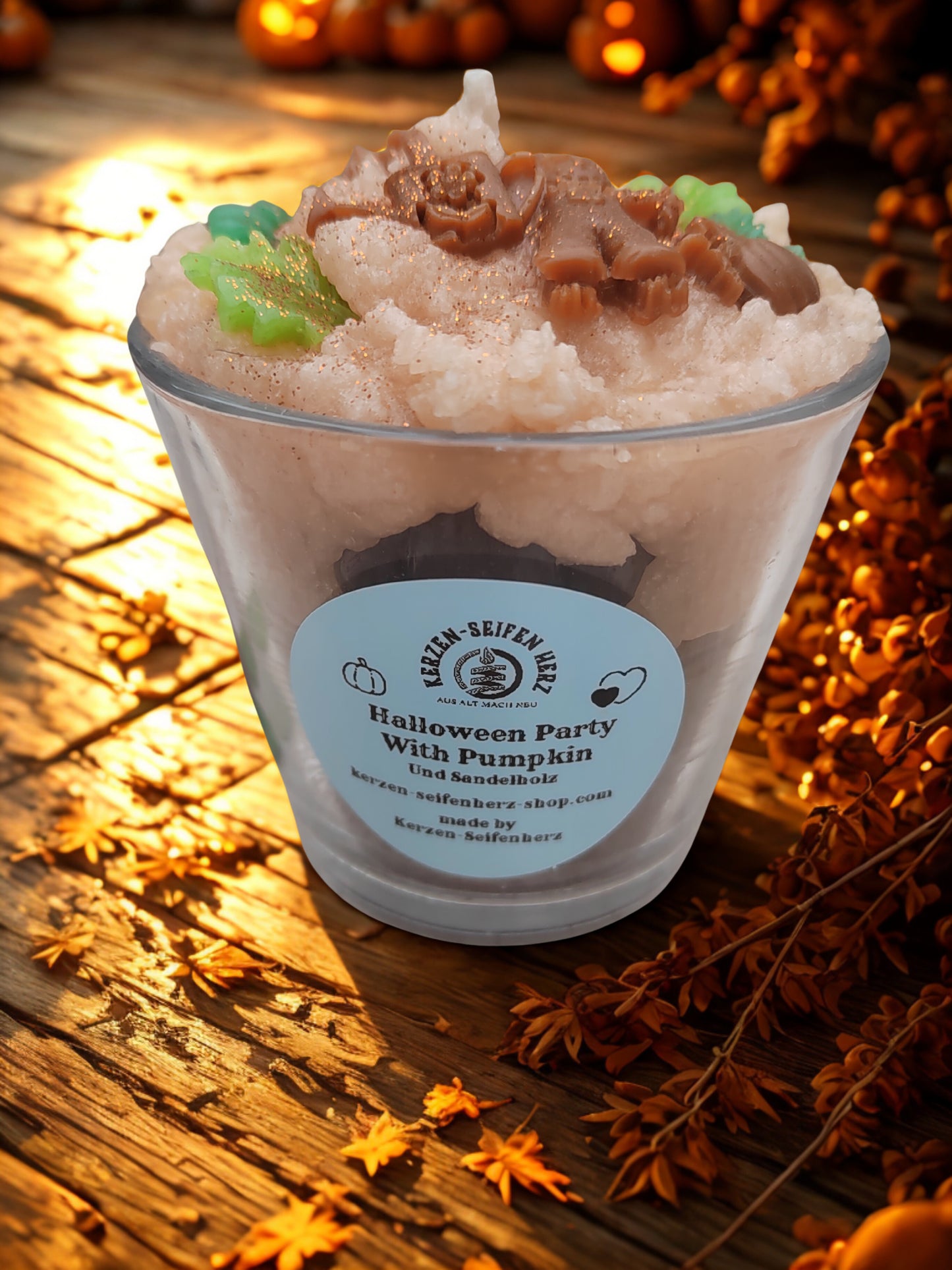 Halloween Dekoration Duftkerze – zweischichtige Herbstkerze