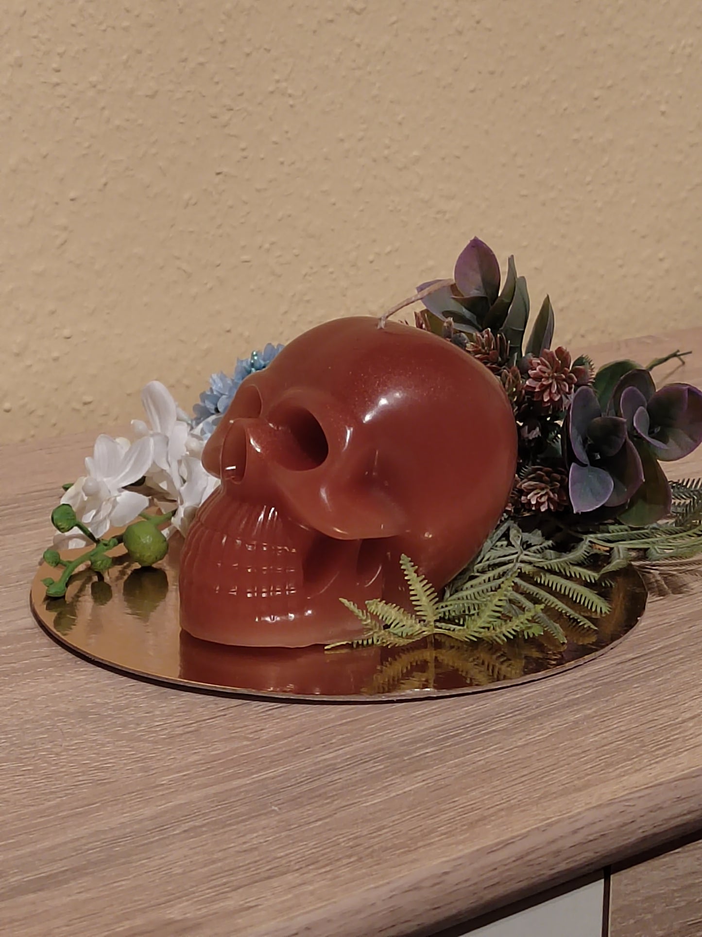 Totenkopf-Kerze Groß