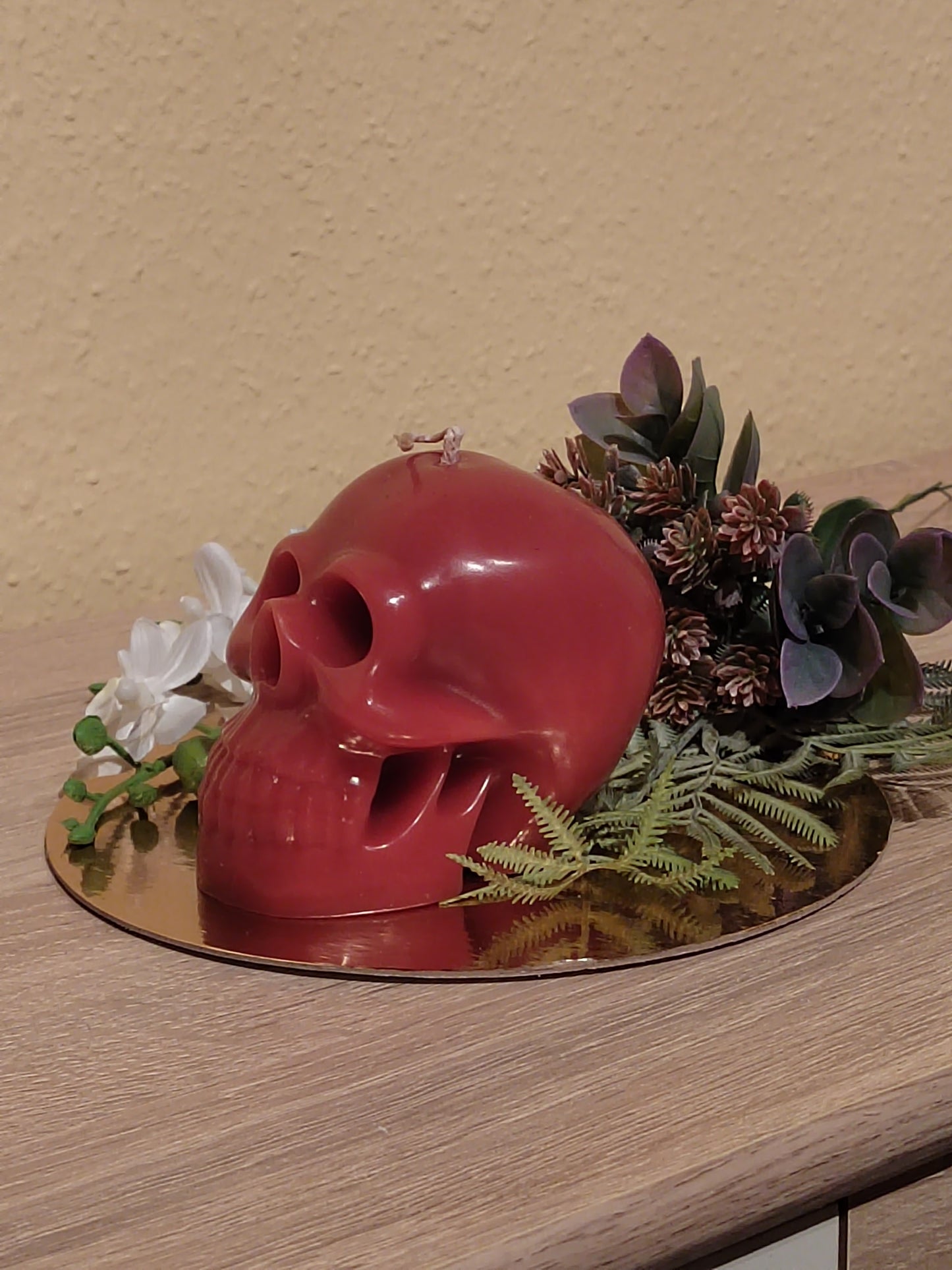 Totenkopf-Kerze Groß