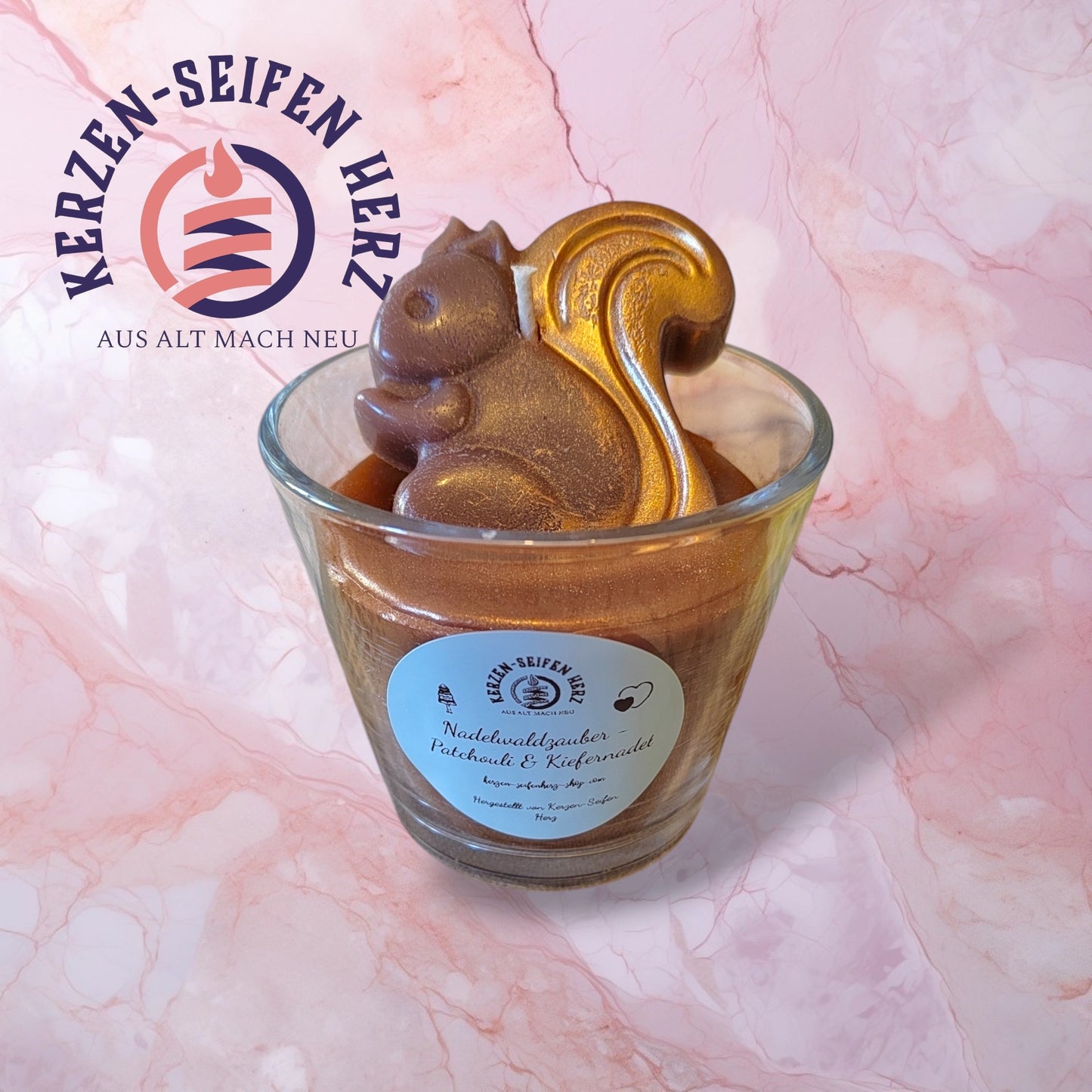 Duftkerze „Nadelwaldzauber – Patchouli & Kiefernadel“