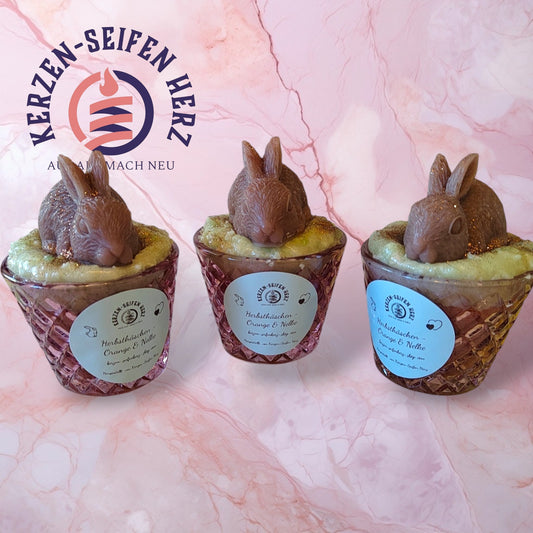Duftkerze „Herbsthäschen – Orange & Nelke“