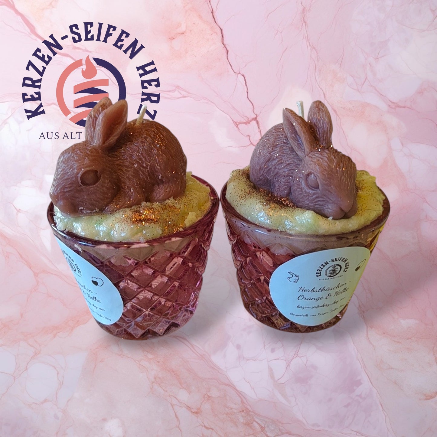 Duftkerze „Herbsthäschen – Orange & Nelke“