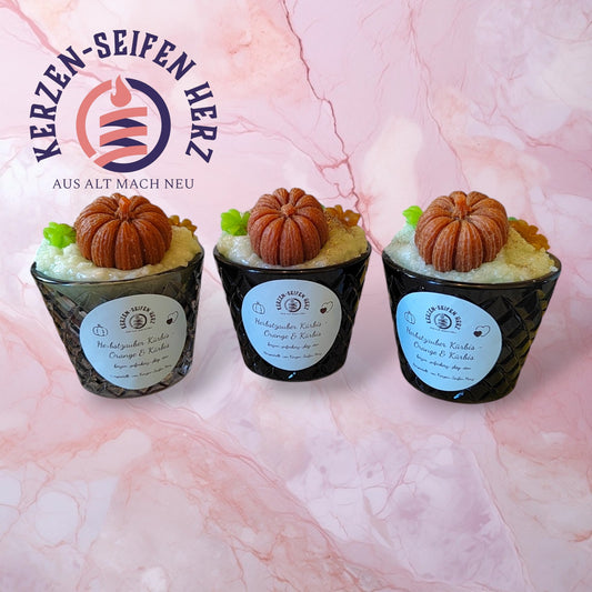 „Herbstzauber Kürbis – Duftkerze Orange & Kürbis“