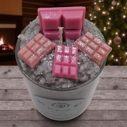 Handgemachte Weihnachtskerzen im Glas als kleines Weihnachtsgeschenk, Kerzen-Seifen Herz Delitzsch