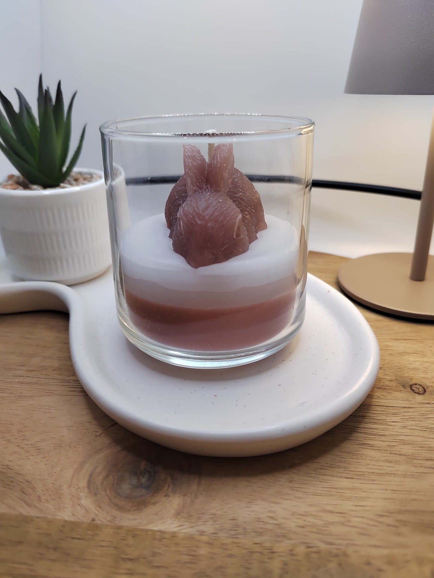 Frühlings-Hase Duftkerze im Glas – Handgegossene Frühlingsdeko & Oster Geschenkidee für Frauen