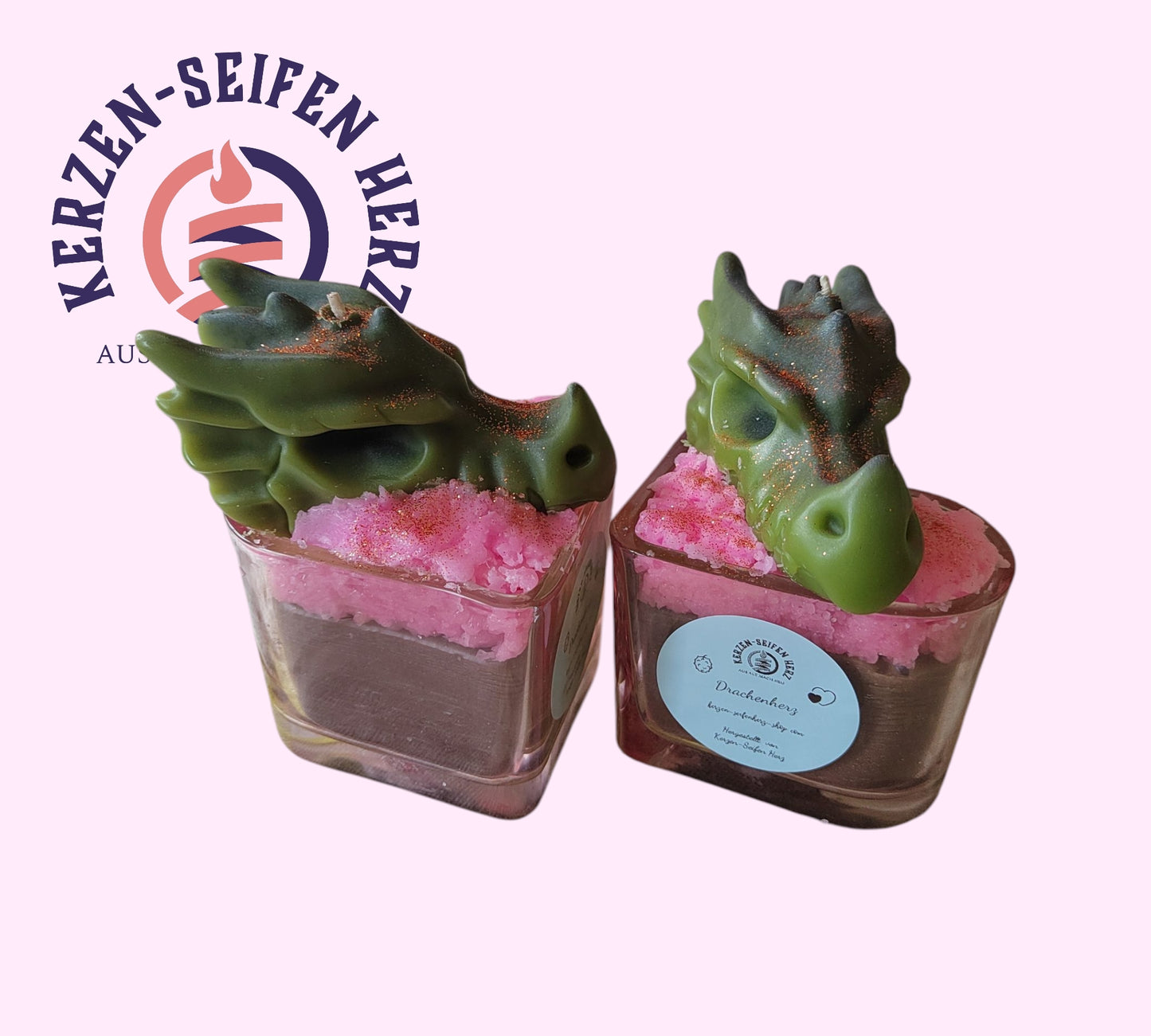 Drachenherz – Duftkerze mit Dragonfruit