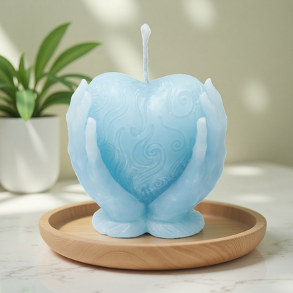 Geschenke mit Herzen Kerze