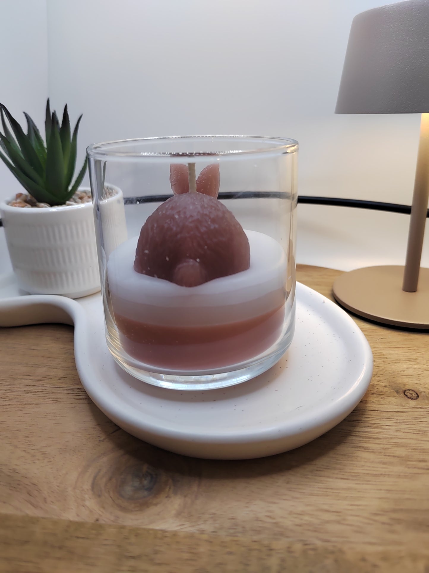 Frühlings-Hase Duftkerze im Glas – Handgegossene Frühlingsdeko & Oster Geschenkidee für Frauen