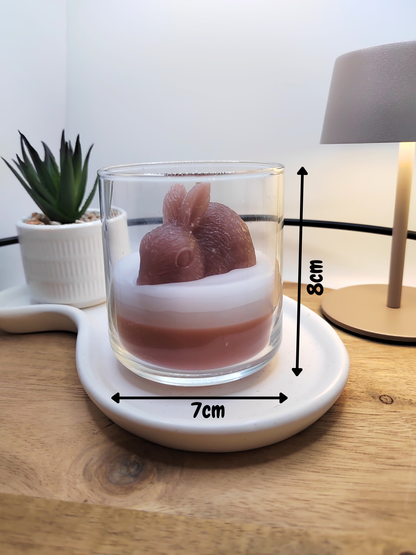 Frühlings-Hase Duftkerze im Glas – Handgegossene Frühlingsdeko & Oster Geschenkidee für Frauen