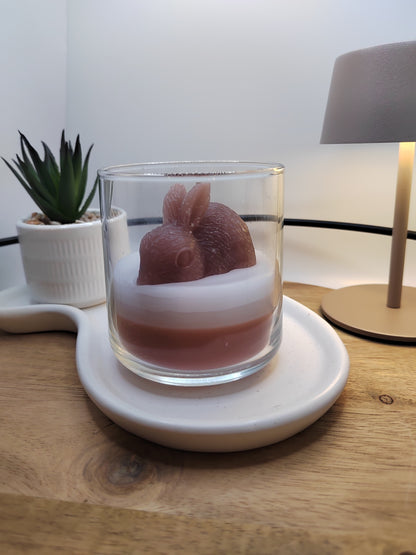 Frühlings-Hase Duftkerze im Glas – Handgegossene Frühlingsdeko & Oster Geschenkidee für Frauen