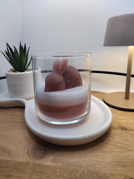 Frühlings-Hase Duftkerze im Glas – Handgegossene Frühlingsdeko & Oster Geschenkidee für Frauen