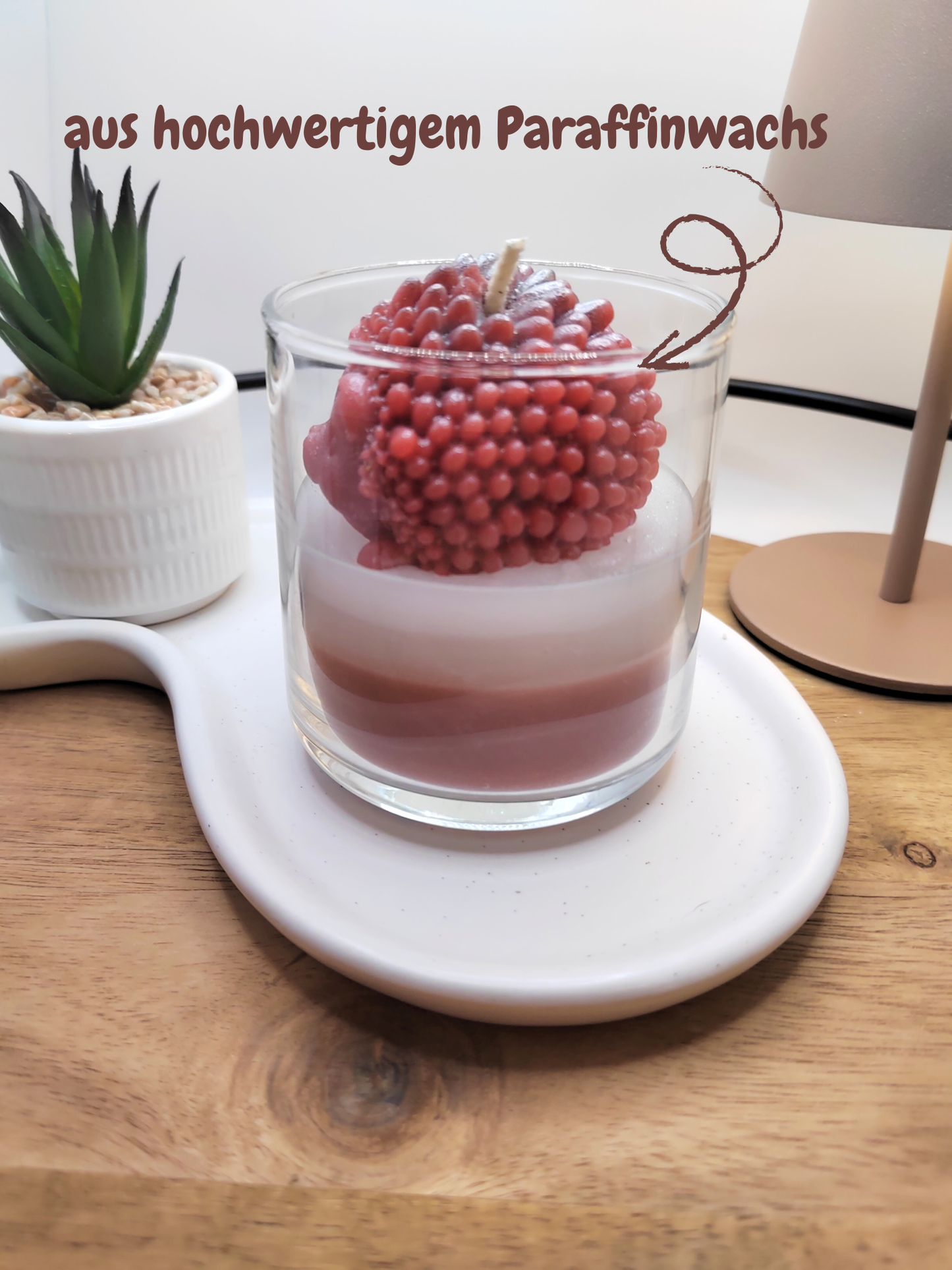 Frühlings-Igel – Handgegossene Duftkerze im Glas