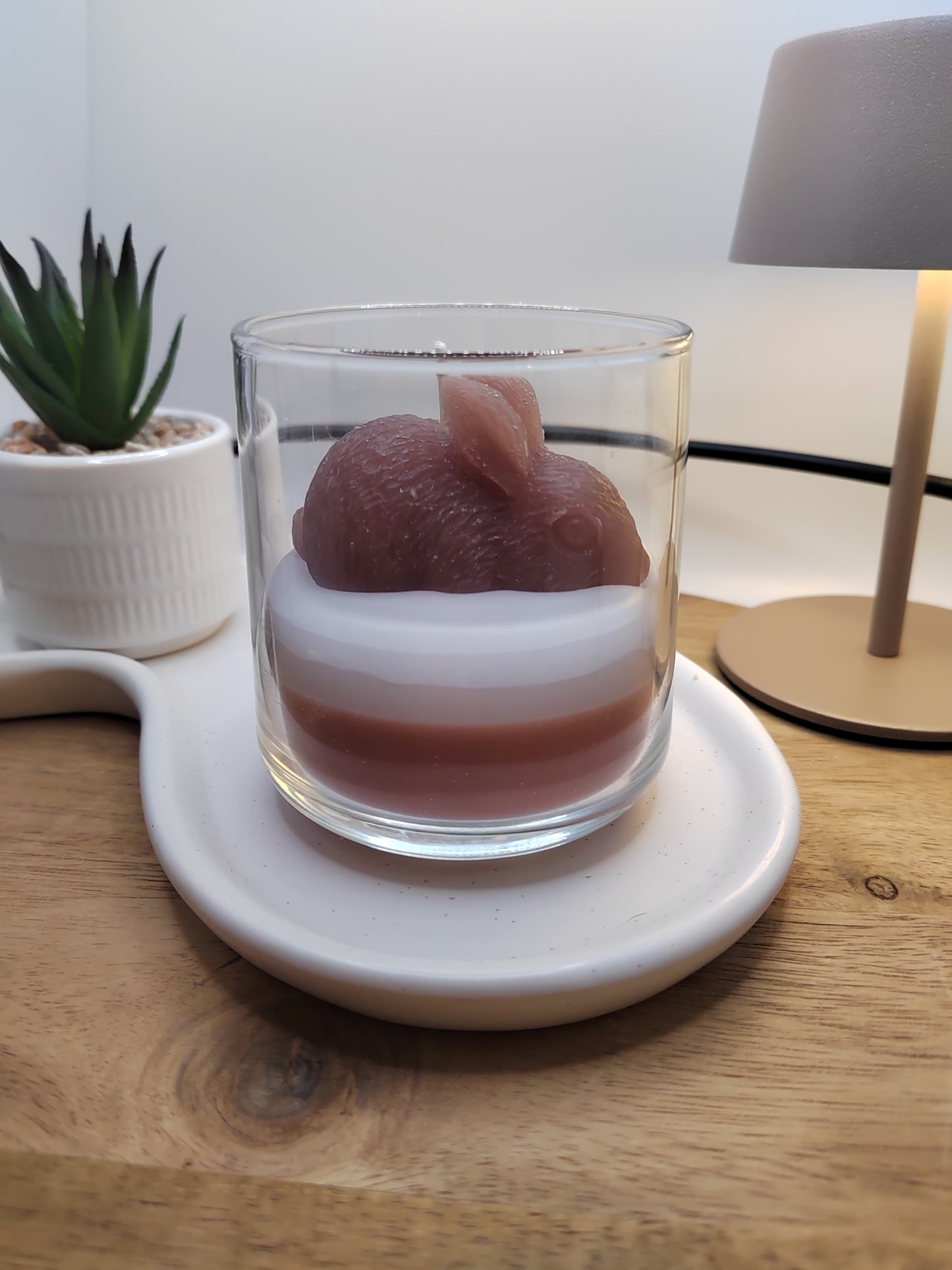 Frühlings-Hase Duftkerze im Glas – Handgegossene Frühlingsdeko & Oster Geschenkidee für Frauen