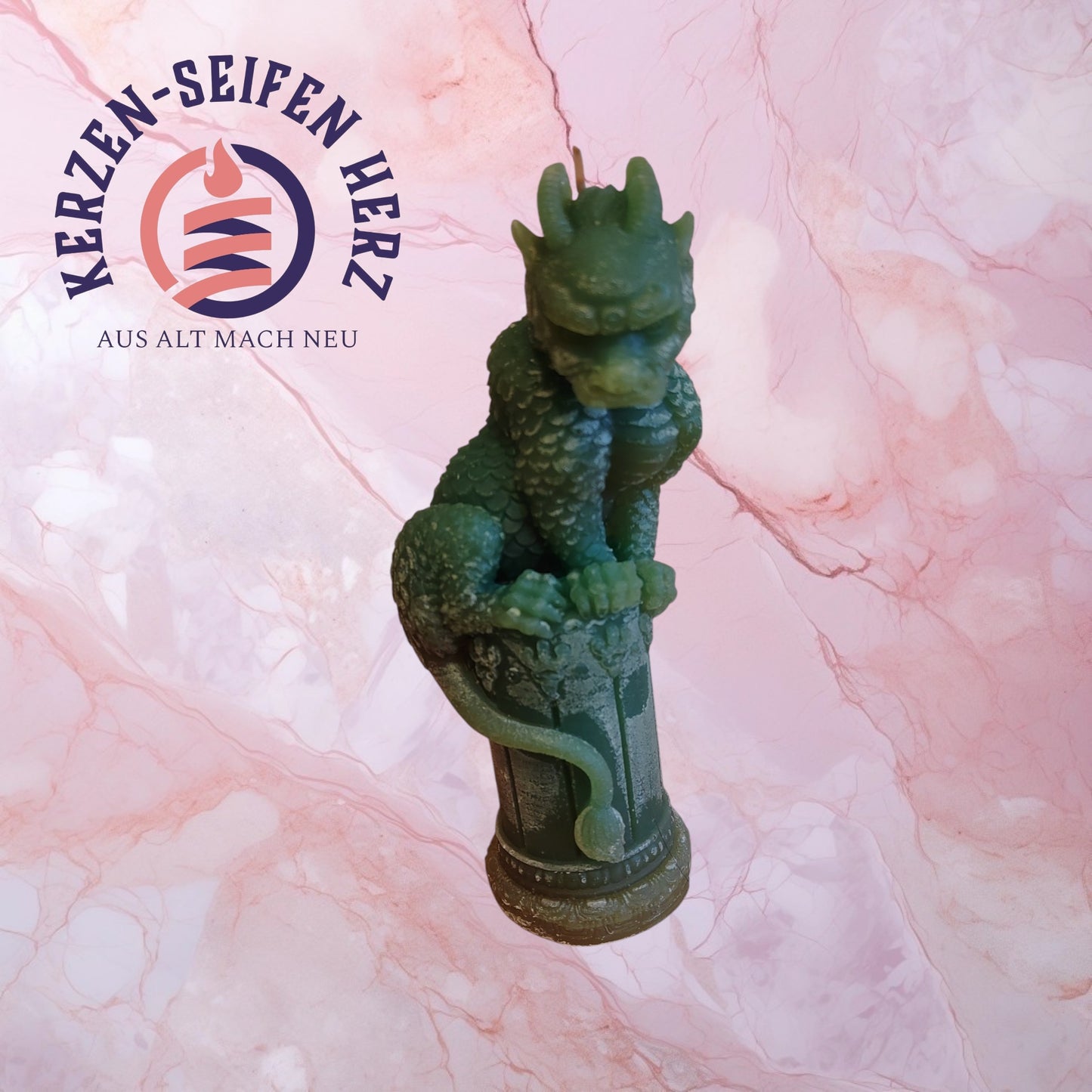 Drache Klein – Handgemachte Drachen-Kerze