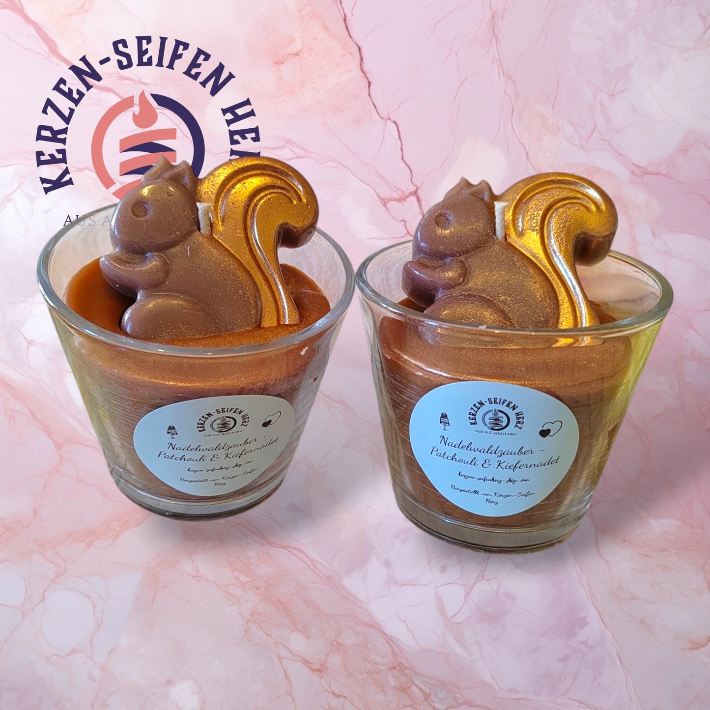 Duftkerze „Nadelwaldzauber – Patchouli & Kiefernadel“