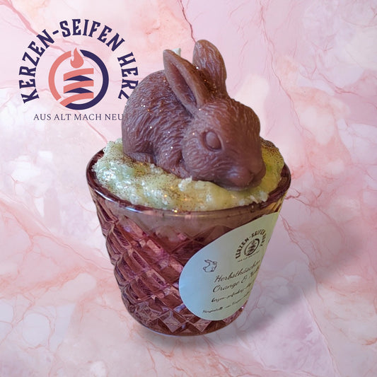 Duftkerze „Herbsthäschen – Orange & Nelke“