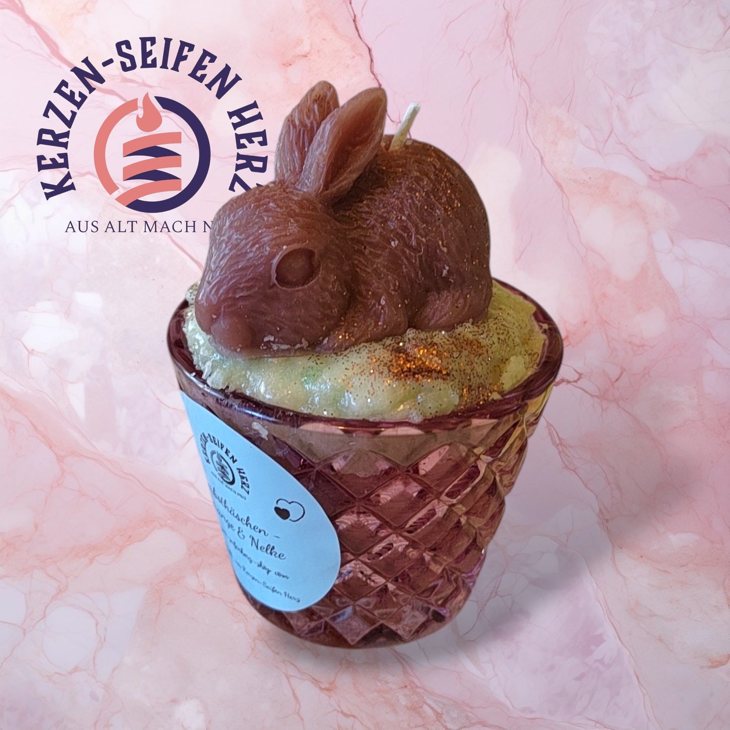 Duftkerze „Herbsthäschen – Orange & Nelke“