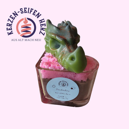 Drachenherz – Duftkerze mit Dragonfruit