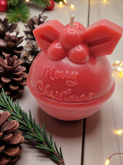 Weihnachtskerze – handgegossen, festlich, einzigartig