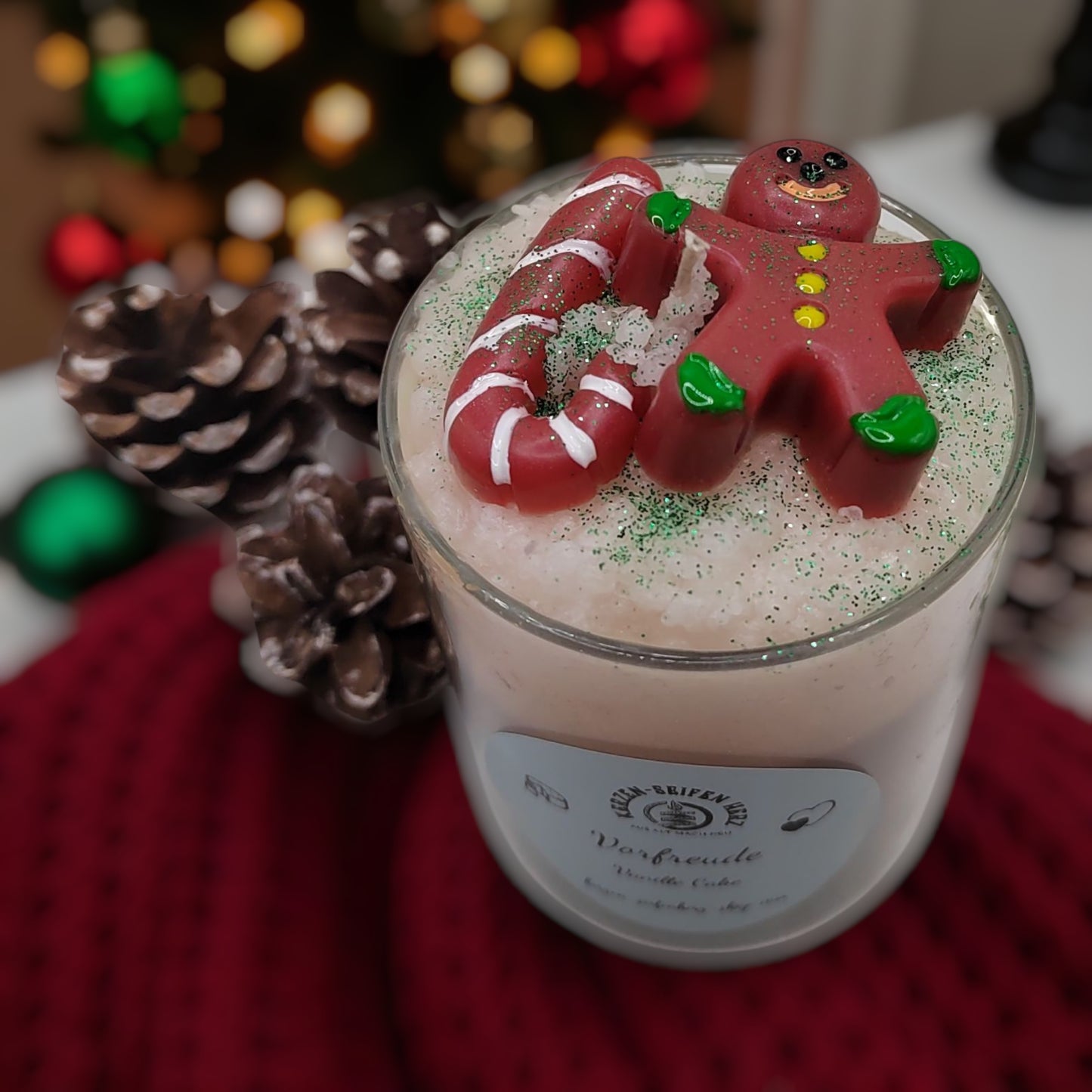 Handgemachte Weihnachtskerzen im Glas als kleines Weihnachtsgeschenk, Kerzen-Seifen Herz Delitzsch