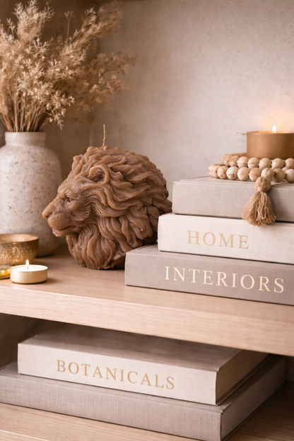 Symbol für Stärke und Kraft – Löwenkopf Kerze