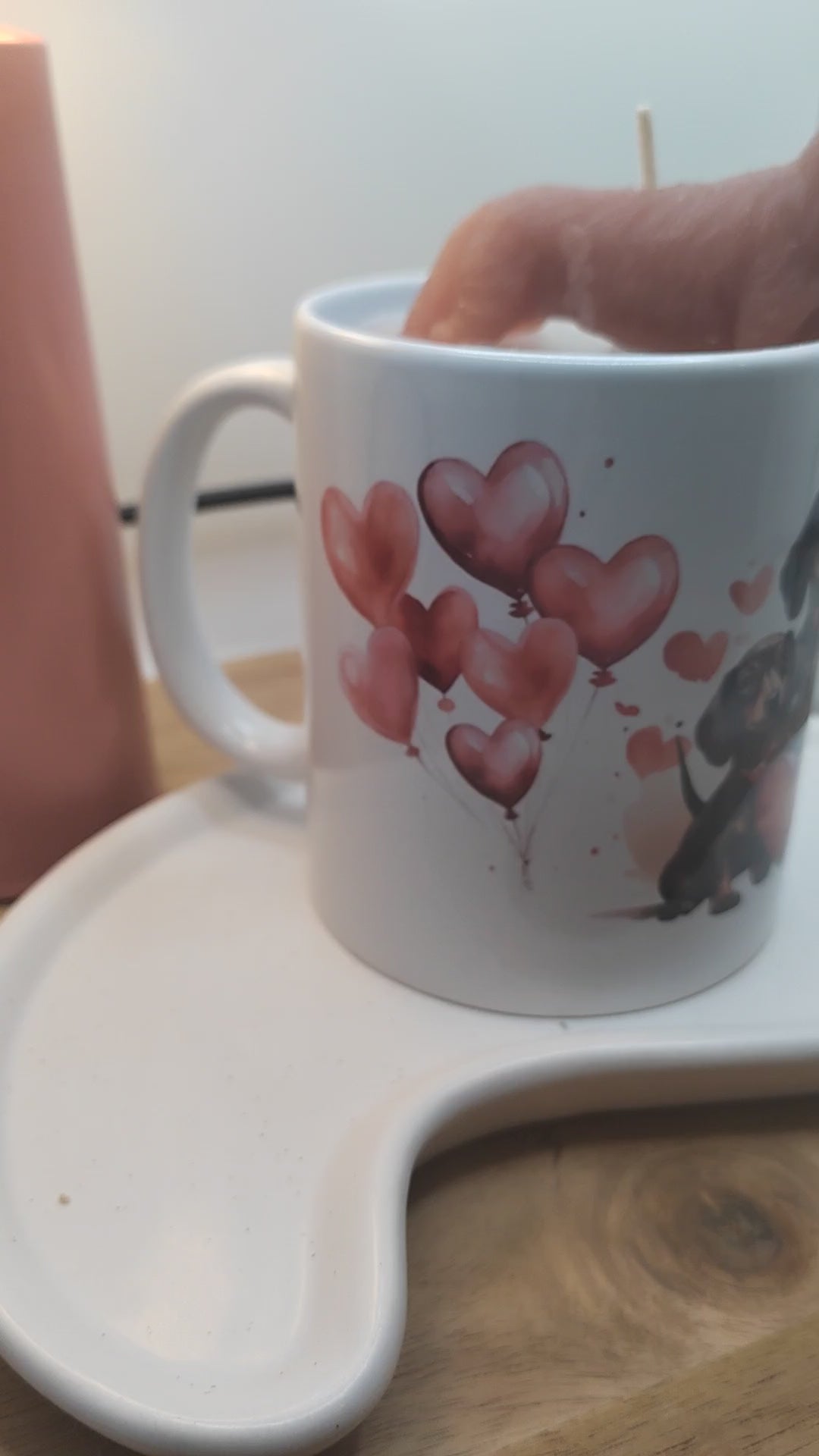 Dackel Tasse - Geschenkidee Kerze, Tasse als Geschenk, Video